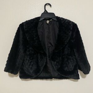 Tacera Black Teddy Jacket